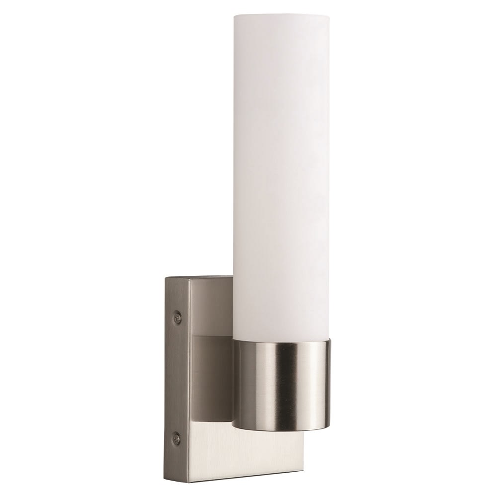 GuestSupply US | LED Brushed Nickel Wall Sconce, Brushed Nickel